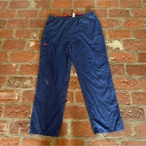 Dickies EDS Signature Women Scrubs Blue Pant Natural Rise Pull-On Size XL